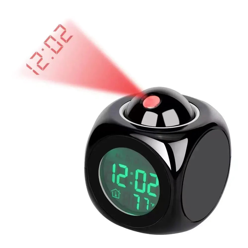 AlarmBeam Projectiewekker met Temperatuur en Dubbel Alarm – LED Display Vestragear