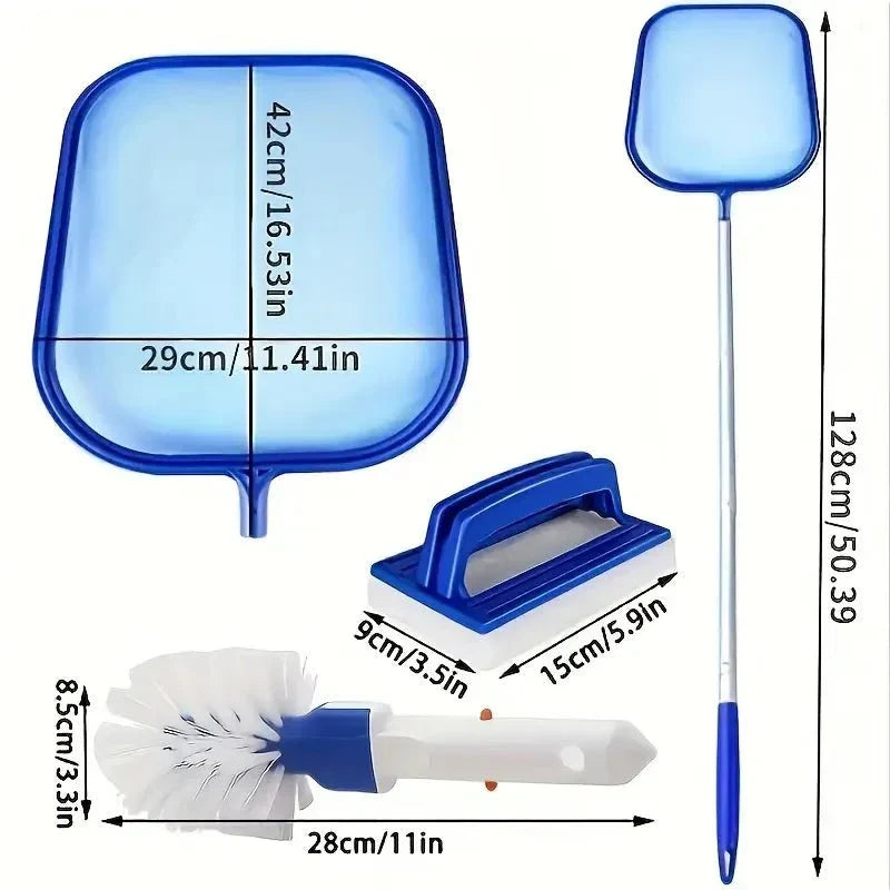 POOLPRO – Complete Pool Cleaning Set with Aluminum Pole Vestragear