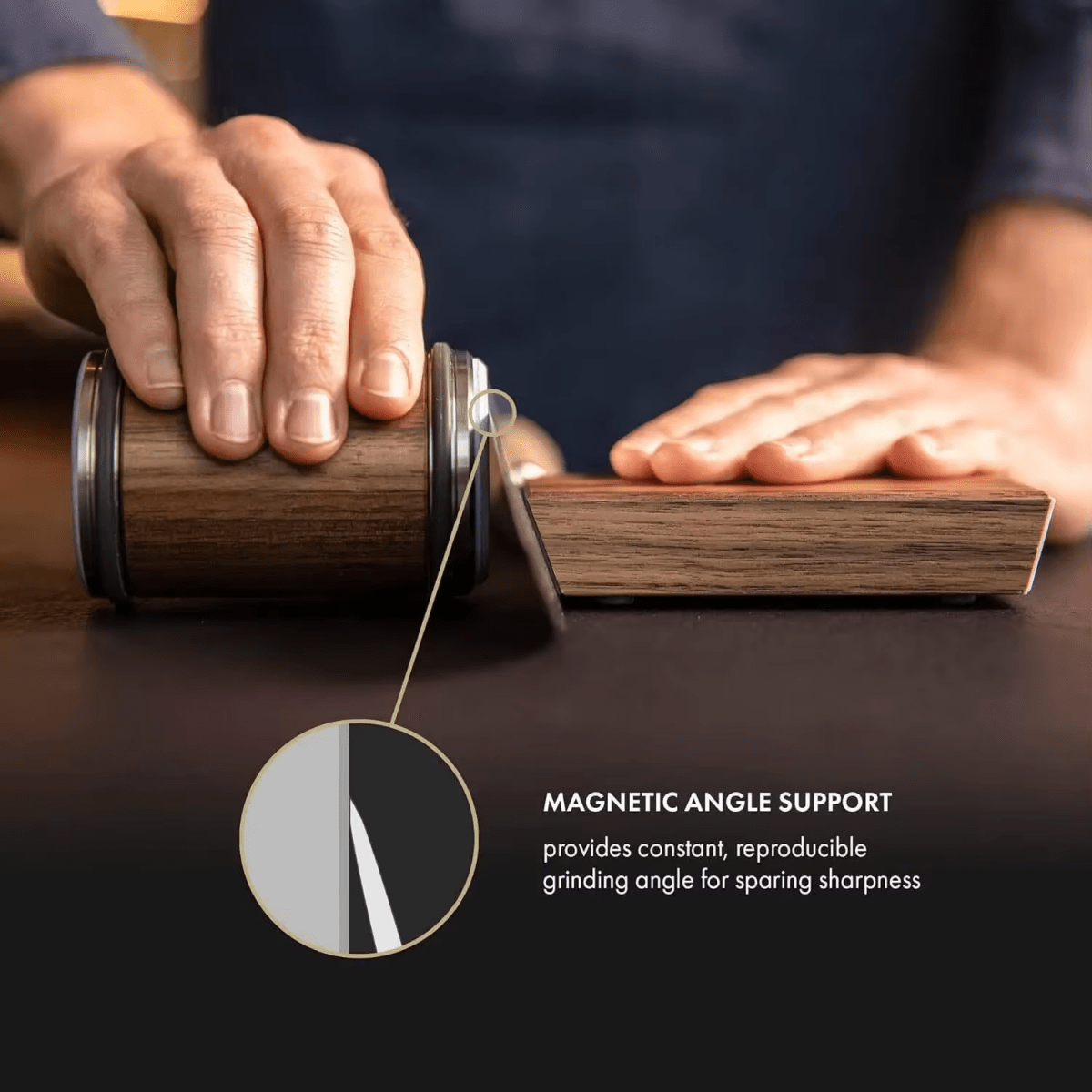 SharpEdge Pro | Professioneller Messerschärfer mit diamantbeschichteter Schleifwalze | Kompakt und Ergonomisch für Präzise Klingen 2