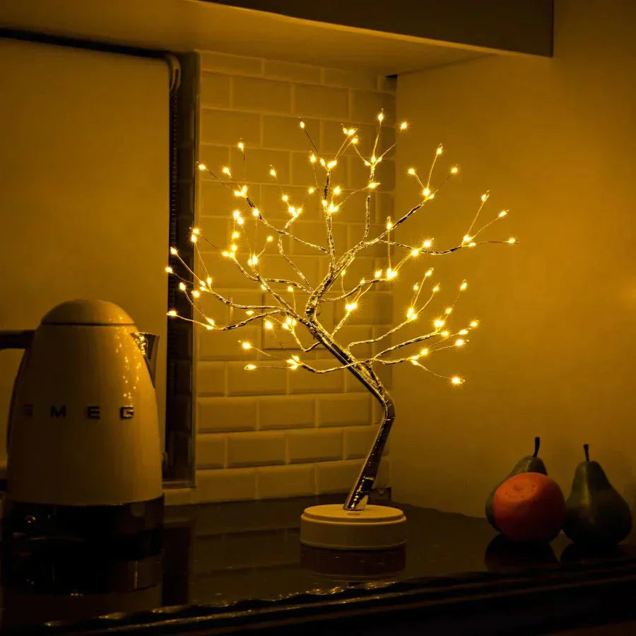 LumiTree LED Boomlamp – Handgemaakt Design met 108 Warme LED’s & Buigbare Takken