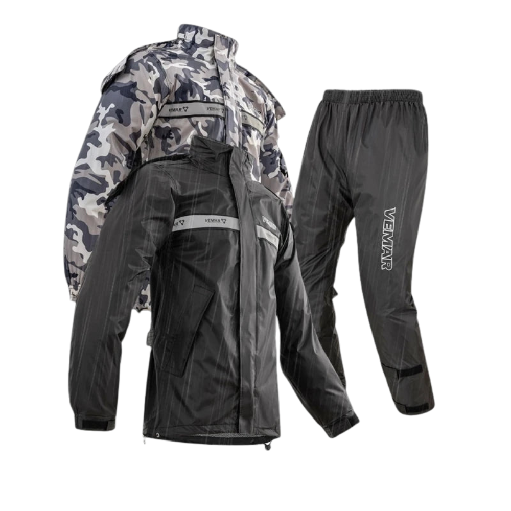 StormRide Motor Regenpak – Waterdicht Unisex Pak met Kap & Duurzame Bescherming