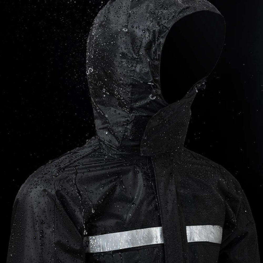 StormRide Motor Regenpak – Waterdicht Unisex Pak met Kap & Duurzame Bescherming