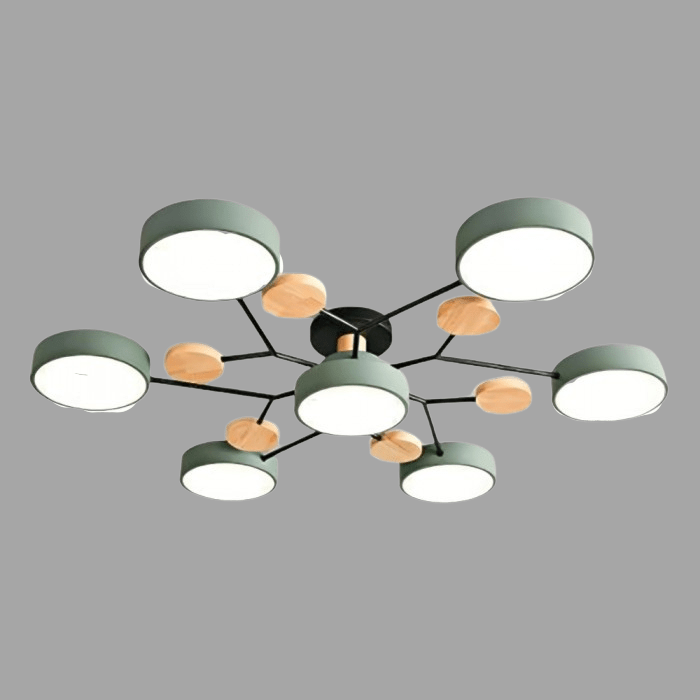Nordora – Scandinavische LED-plafondlamp vertakt design & sfeervol licht