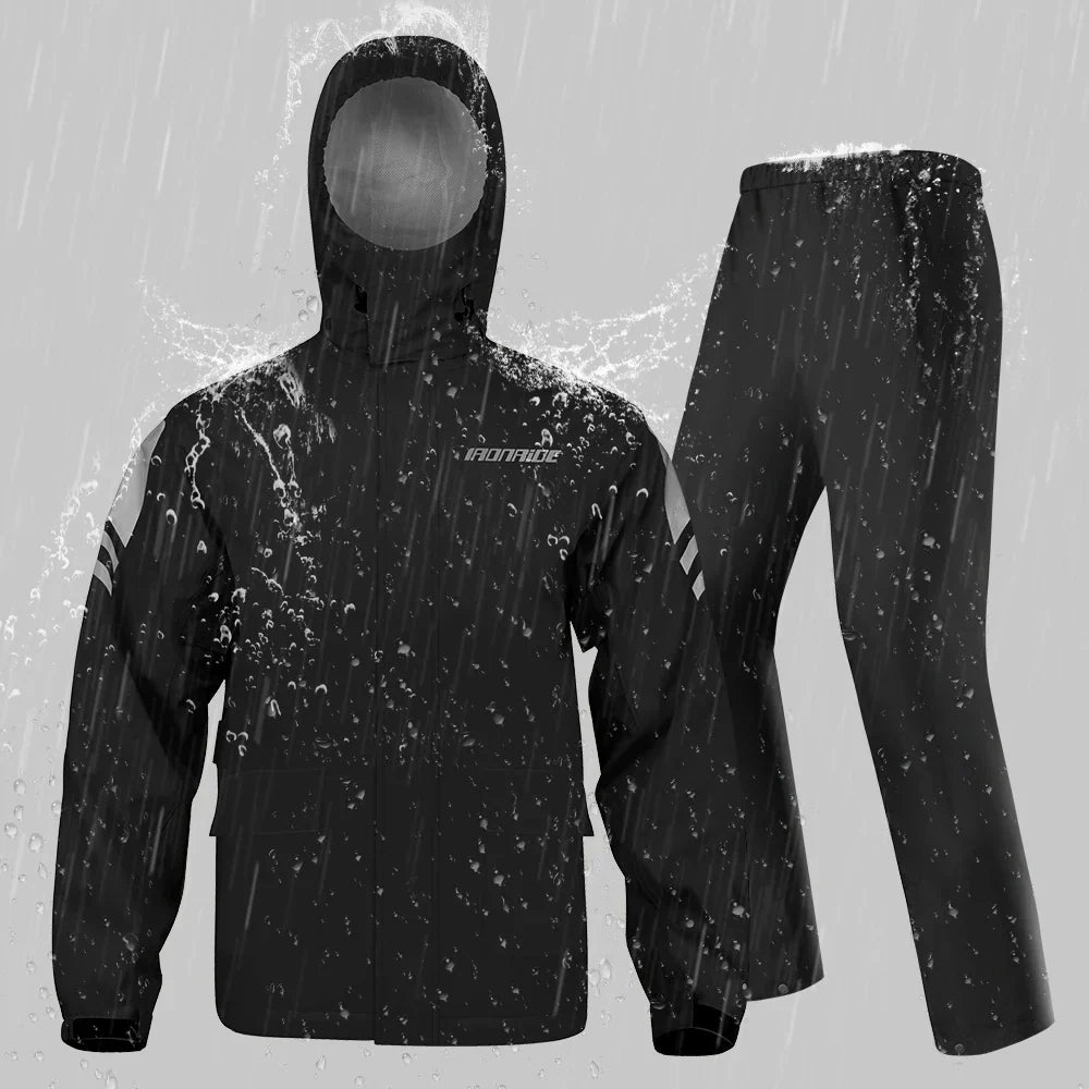 RiderPro Motorregenjas – Waterdichte Unisex Jas met Ergonomisch & Winddicht Ontwerp