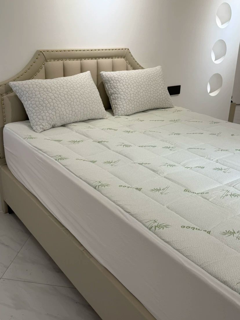 Bamboe Matrastopper – 1000GSM, 5 cm Dik & Temperatuurregulerend Comfort Vestragear