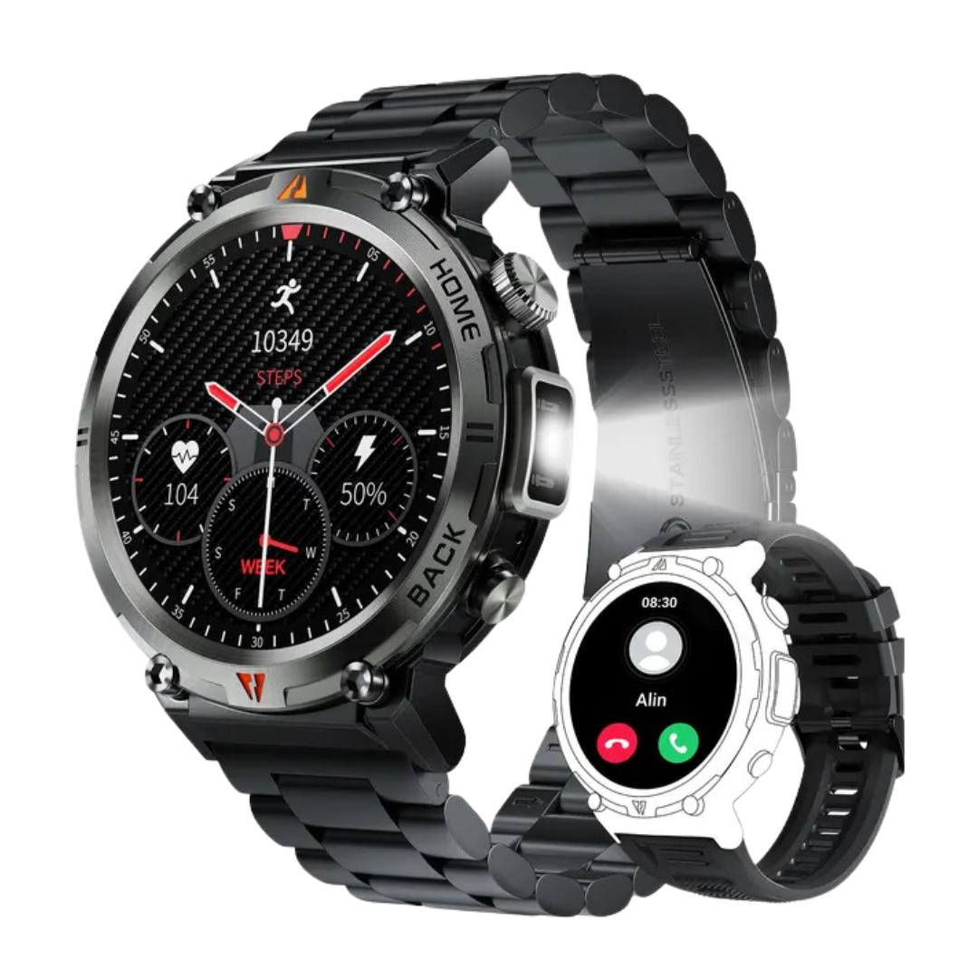 Teralis – Outdoor Smartwatch Bluetooth & Gezondheid – Fitness & Dagelijks Gebruik VestraGear