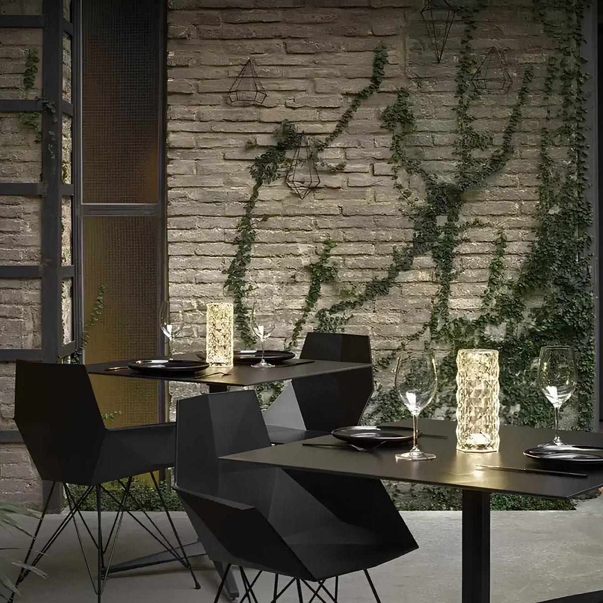 Aurora Kristallen Tafellamp – Dimbare oplaadbare LED lamp met 16 kleuren & touchbediening
