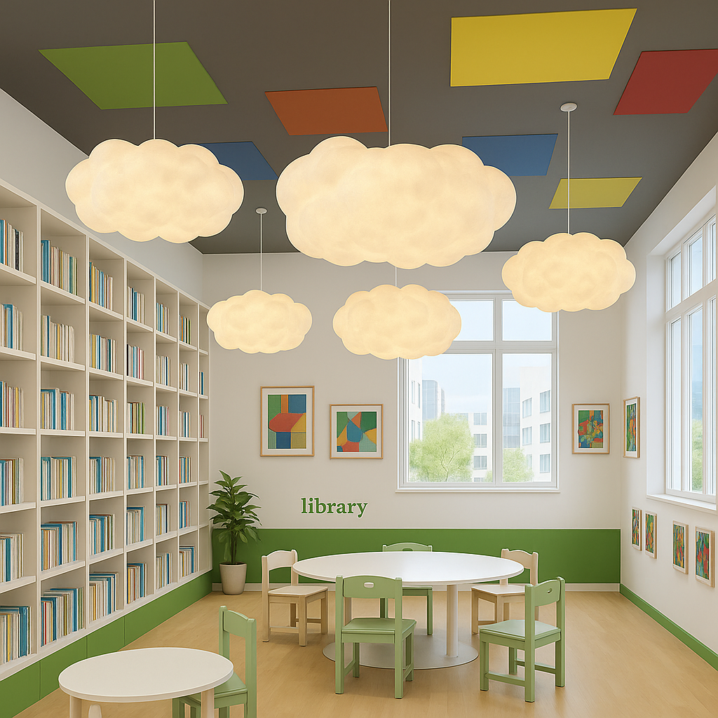 Nuvia Hanglamp – Organisch Wolkvorm Design met Zachte LED-Verlichting & Verstelbare Hoogte