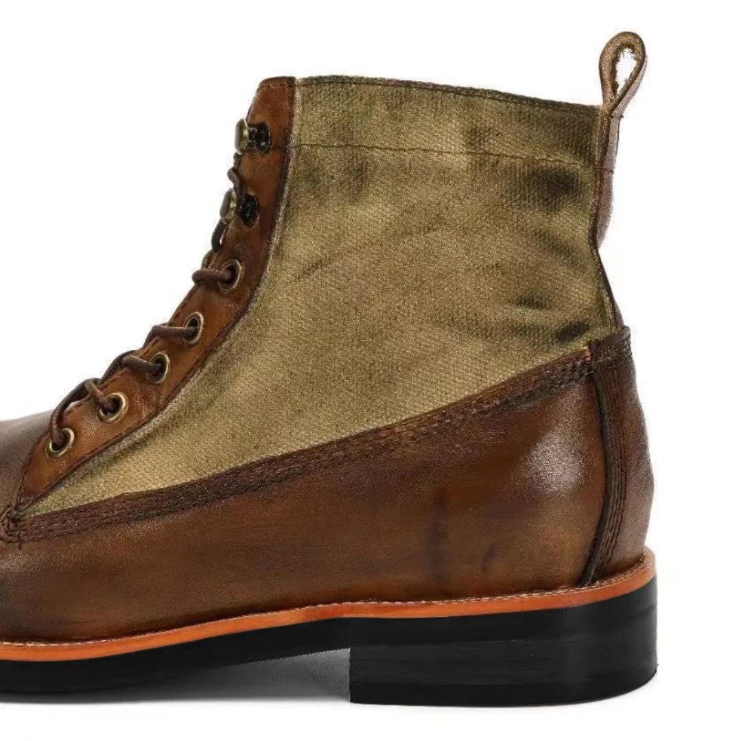 AlpenHeritage – Haferl Sneakers Bernard – Handgemaakte Retro Enkellaarsjes