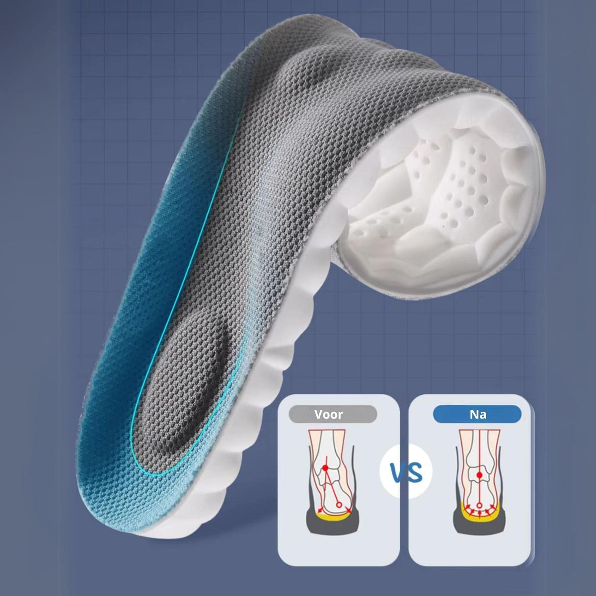 Solevia – Inlegzolen 4D demping & voetboogsteun – sport & dagelijks gebruik