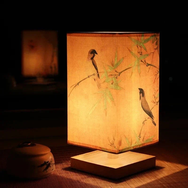 FABWOOD – Modern lamp made of wood and fabric Vestragear