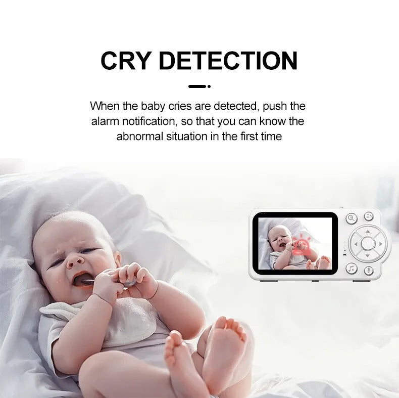 Nuvia – Babyfoon met camera & nachtzicht – Huil- & temperatuuralarm