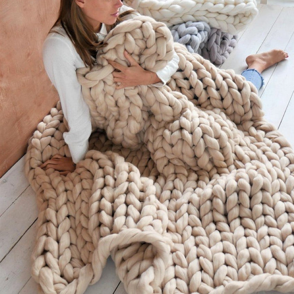 XXL Chunky Breigaren – Extra dik, zacht & perfect voor dekens en plaids