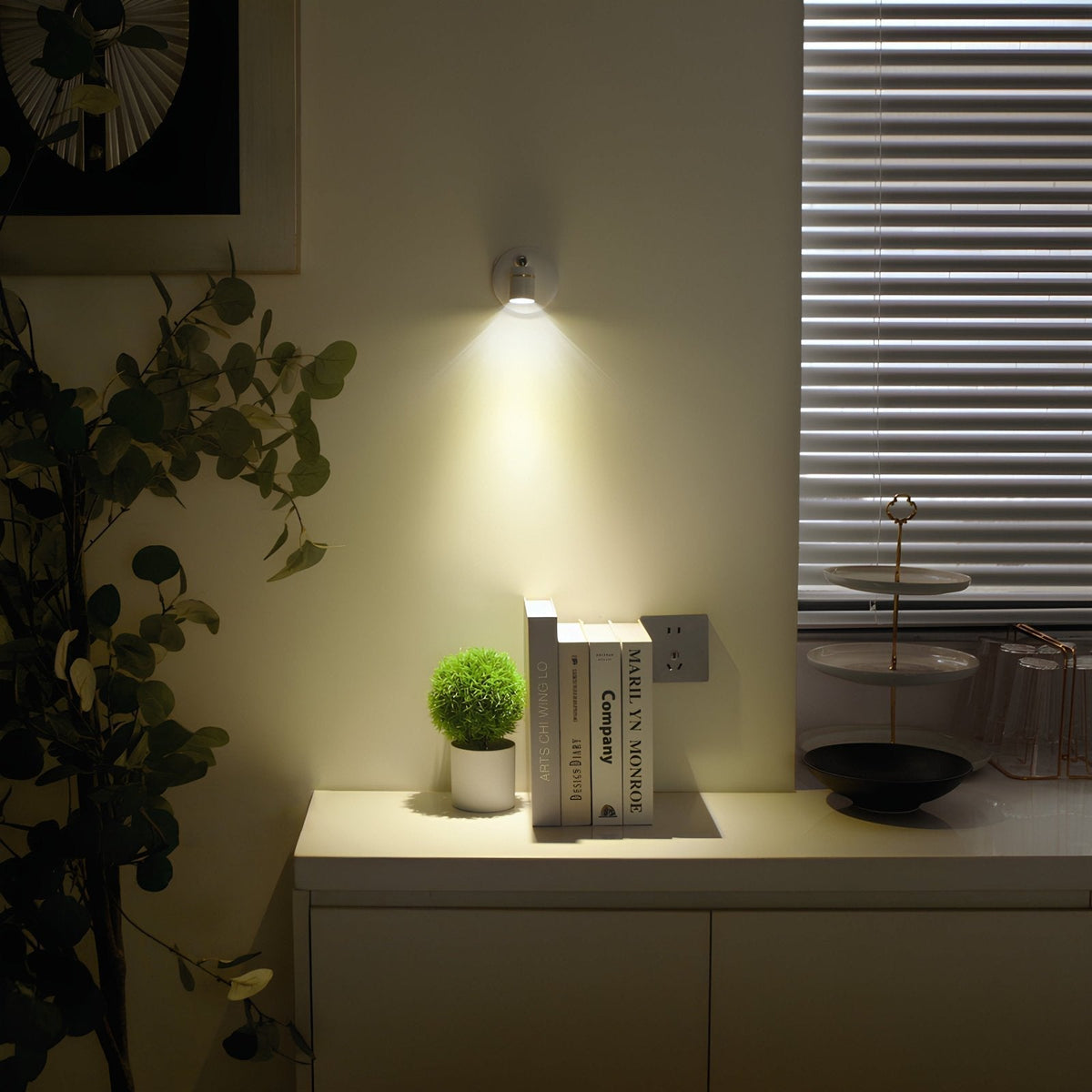 LumaSpot Draadloze LED-Spot – Verstelbare wandlamp met afstandsbediening & dimfunctie