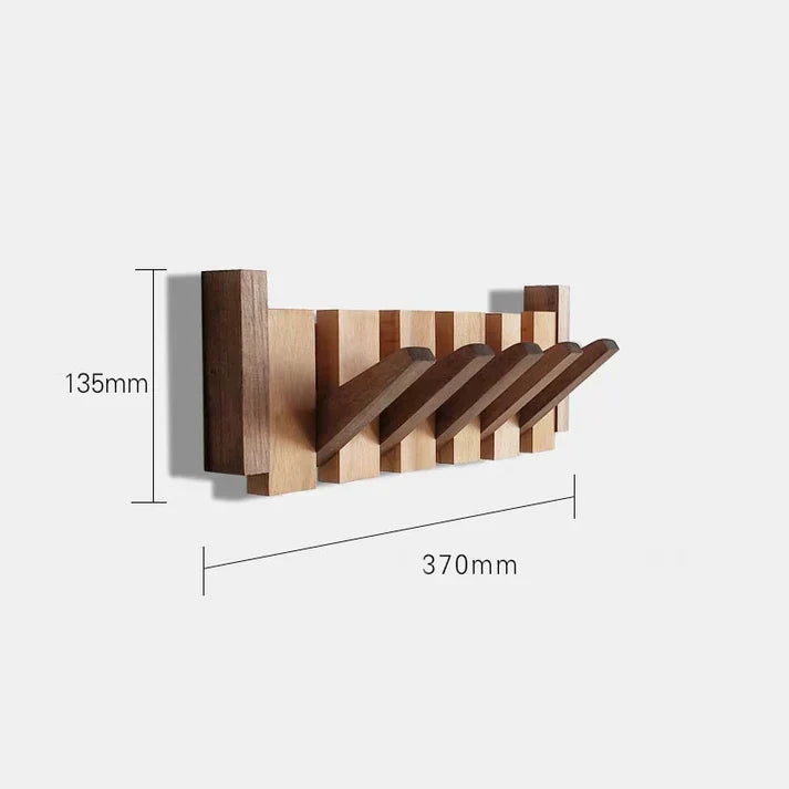 Wandkapstok met magnetische haken – Houten design, ruimtebesparend & stijlvol