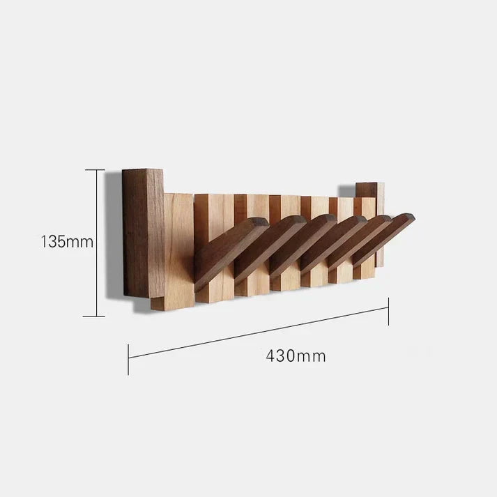 Wandkapstok met magnetische haken – Houten design, ruimtebesparend & stijlvol