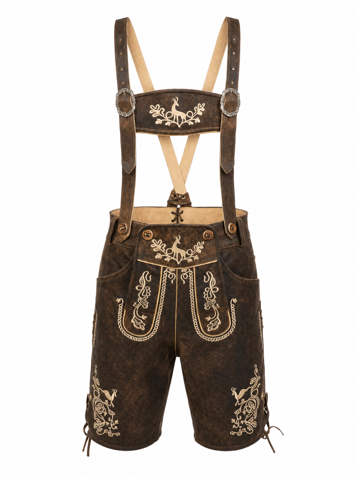 AlpenViktor – Heren Lederhosen Oktoberfest Set – Authentiek & Feestelijk VestraGear