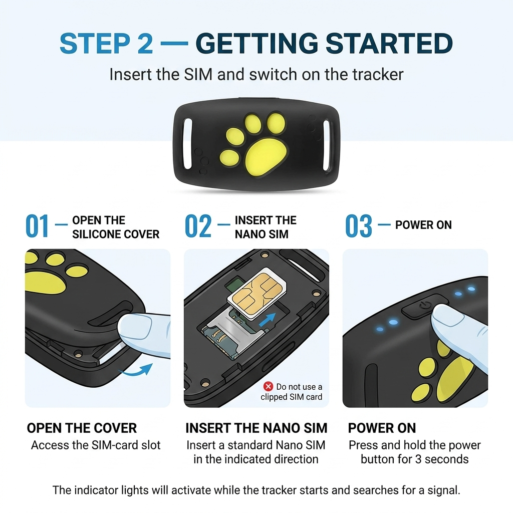 GPS-tracker voor honden en katten – Real-time locatie, lichtgewicht & lange batterijduur Vestragear