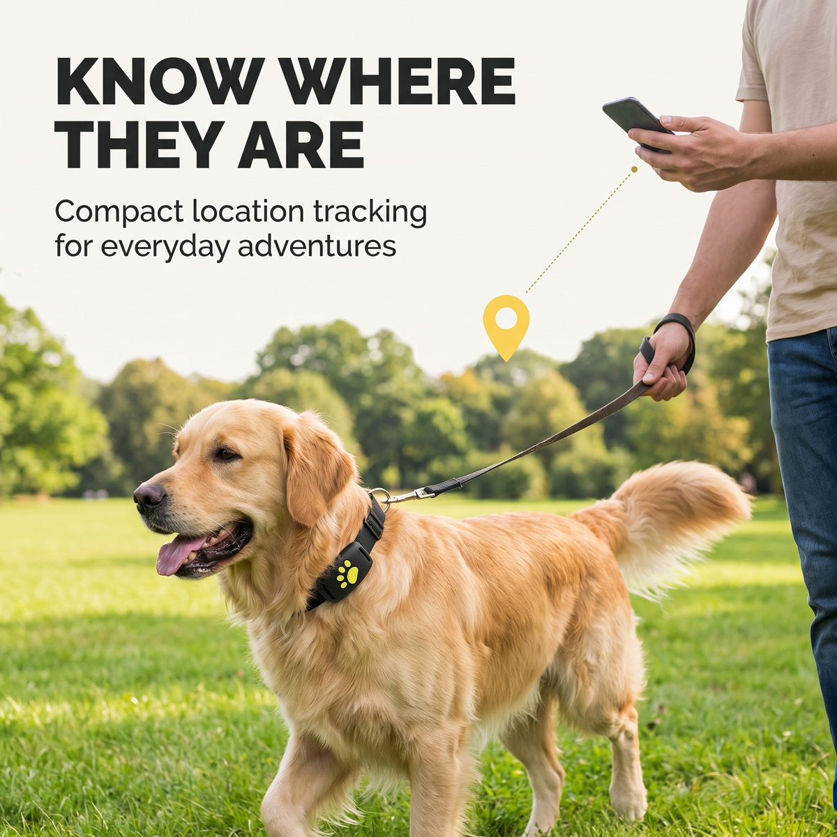 GPS-tracker voor honden en katten – Real-time locatie, lichtgewicht & lange batterijduur Vestragear
