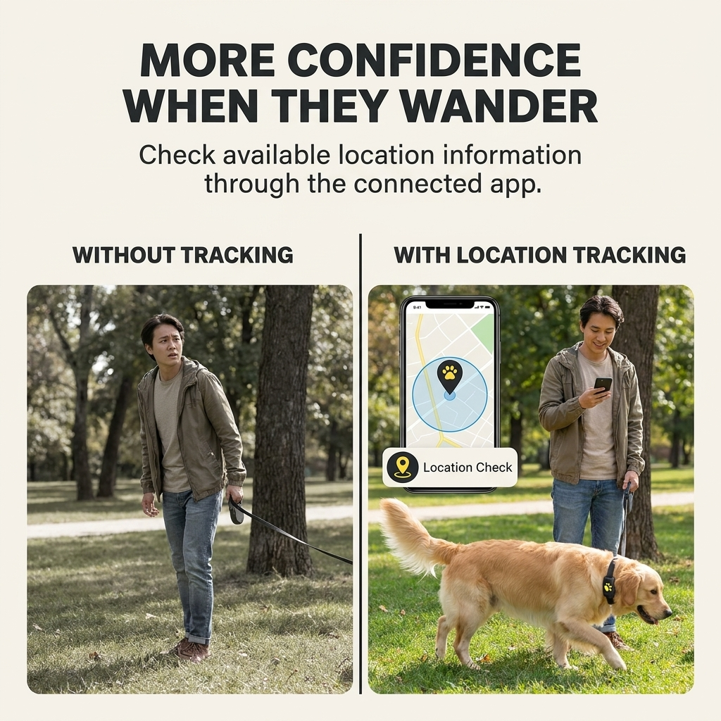 GPS-tracker voor honden en katten – Real-time locatie, lichtgewicht & lange batterijduur Vestragear