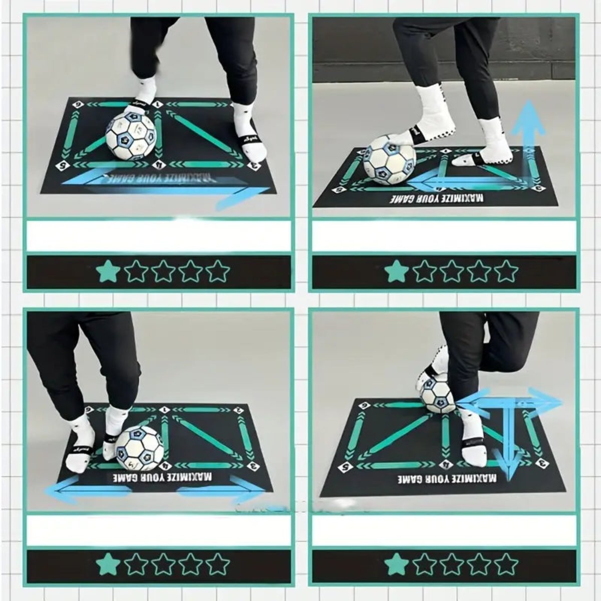 Trainex Voetbalmat – Professionele trainingsmat voor balcontrole en voetenwerk thuis en buiten