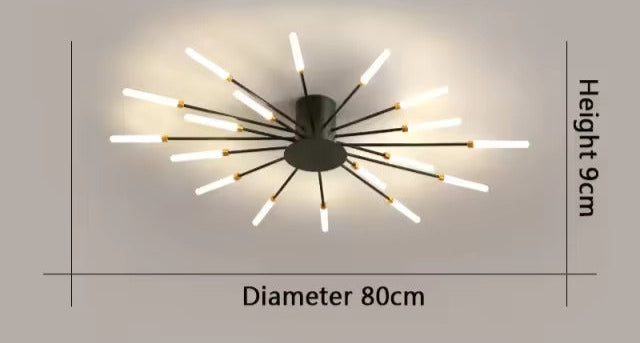 Aurestrom Kroonluchter – Modern Whirlpool Design met Meerdere LED-Lampen & Luxe Afwerking