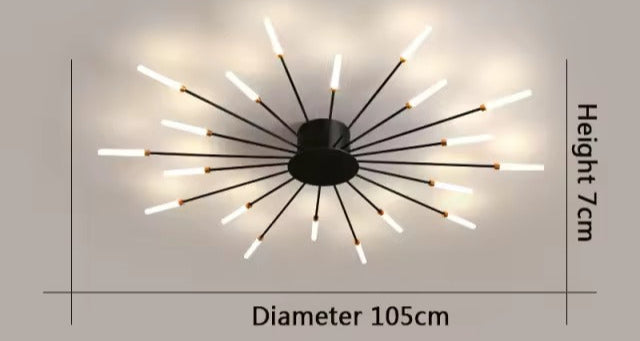 Aurestrom Kroonluchter – Modern Whirlpool Design met Meerdere LED-Lampen & Luxe Afwerking