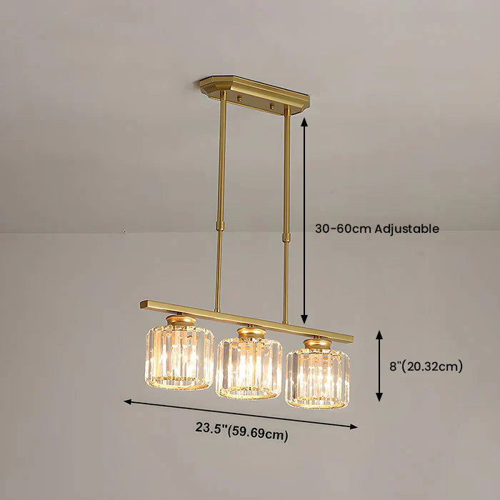 Artesso Hanglamp – Art Deco Design met Glazen Kappen & Verstelbare Hoogte