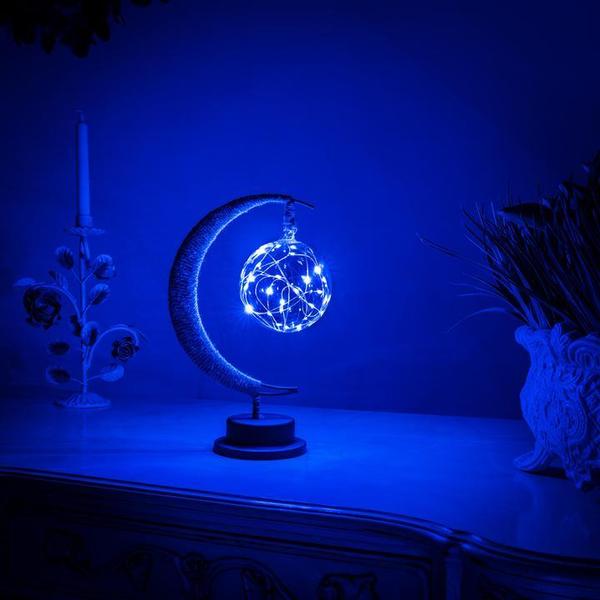 LunaGlow Maanlamp – LED tafellamp met halve maan design & warm sfeervol licht