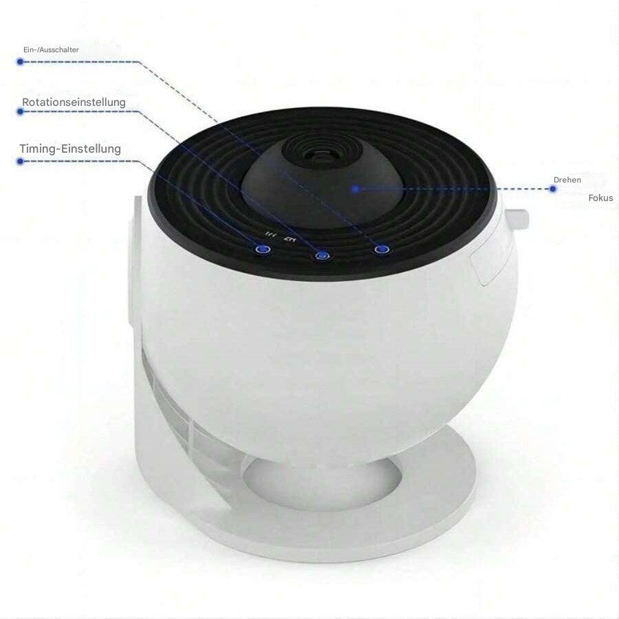 AstroGlow Projectorlamp – Sterrenhemel projector met 19 patronen & rustgevend LED-licht