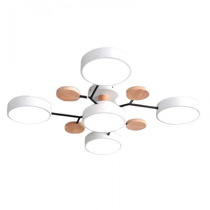 Nordora – Scandinavische LED-plafondlamp vertakt design & sfeervol licht