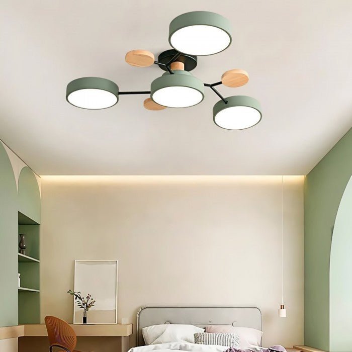 Nordora – Scandinavische LED-plafondlamp vertakt design & sfeervol licht