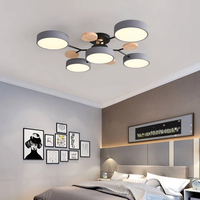 Nordora – Scandinavische LED-plafondlamp vertakt design & sfeervol licht