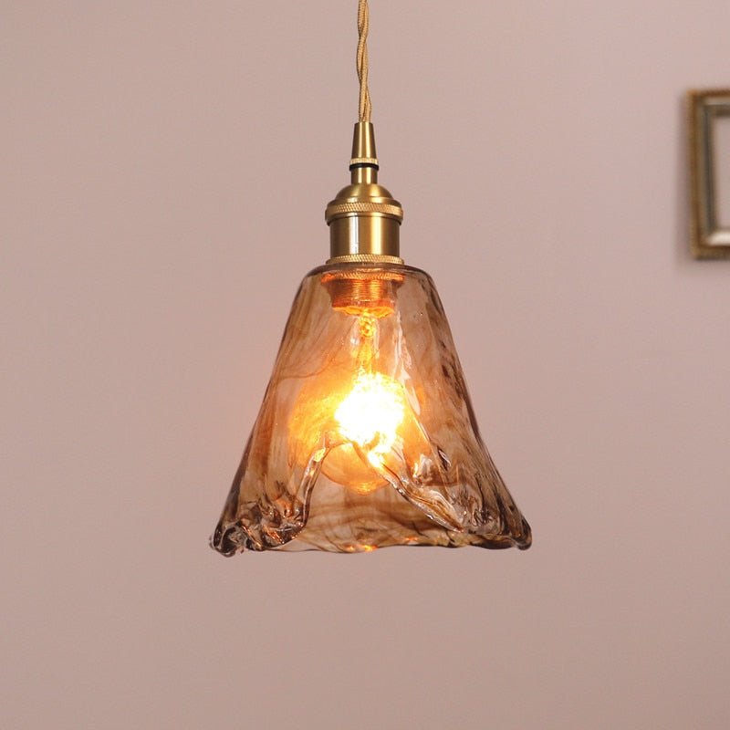Vetrina Hanglamp – Handgemaakte Glazen Kap met Vintage Design & Warme Sfeerverlichting