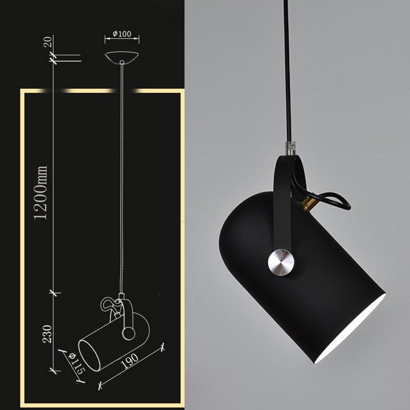 Coloria Hanglamp – Scandinavisch Design met Kleurrijke Kap & Verstelbare Kabel