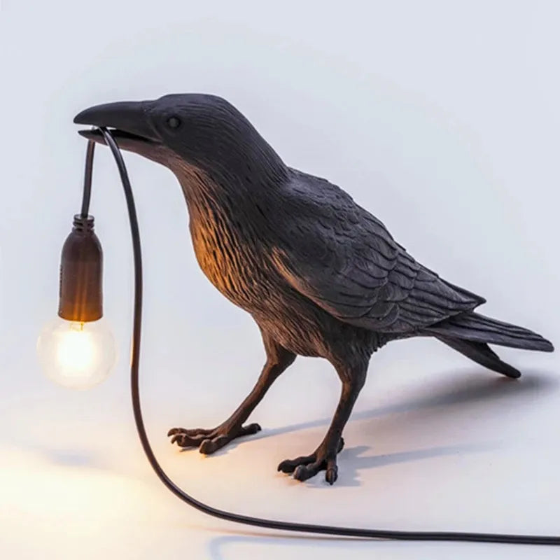 Corvani Kraai LED Wandlamp – Uniek Design, Warm Licht & Moderne Artistieke Sfeerverlichting