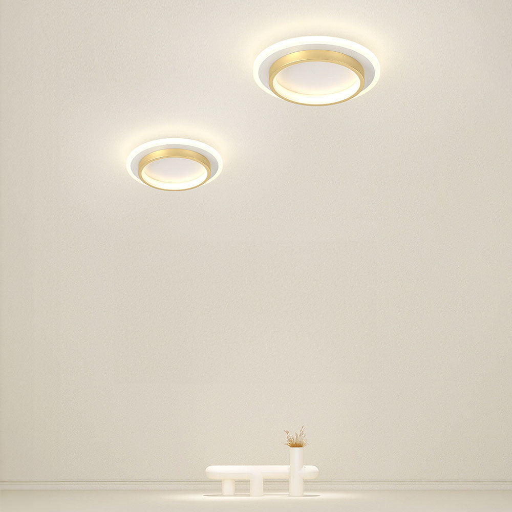 Eldaro Plafondlamp – Ronde LED plafondlamp van metaal en acryl met modern minimalistisch design