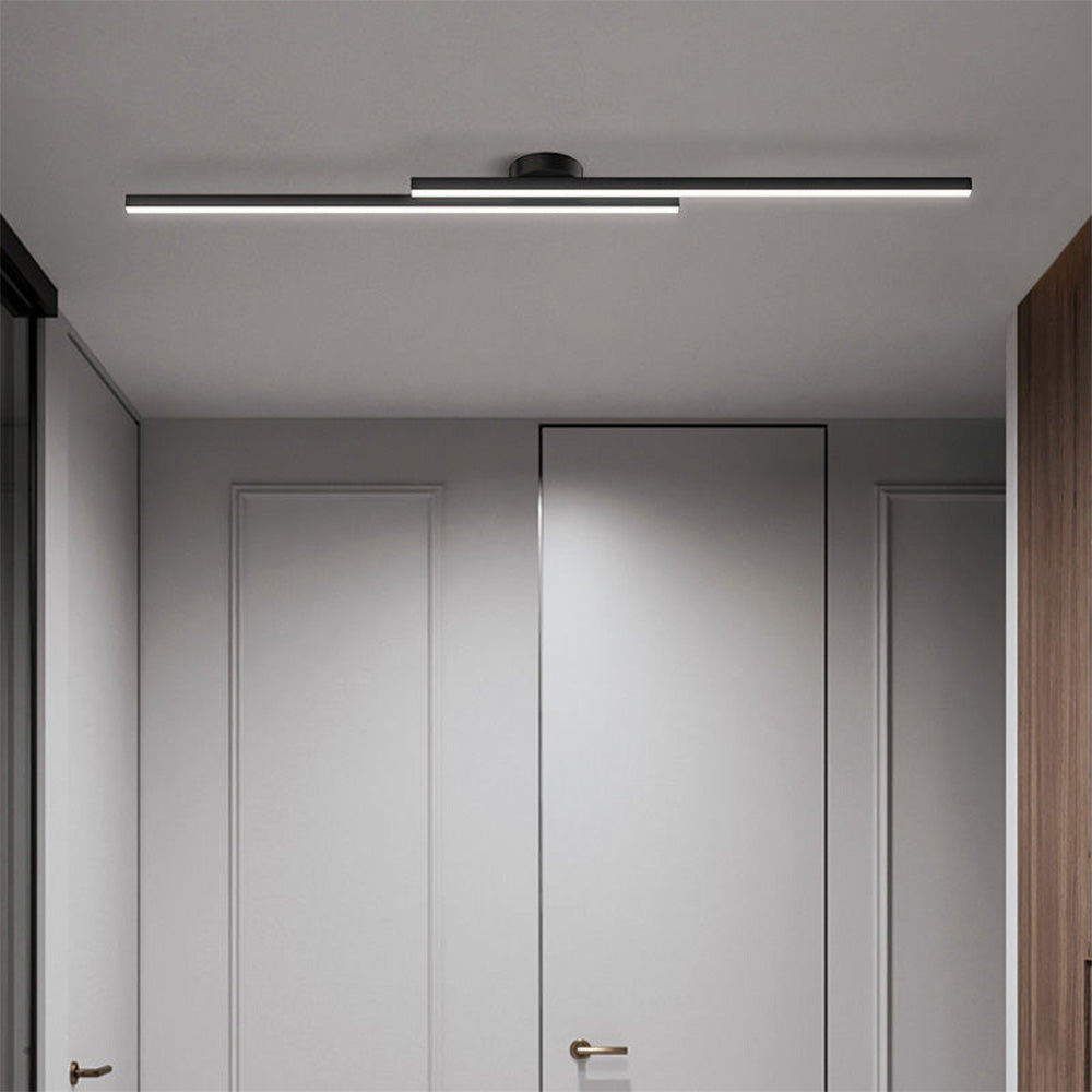 Norvion Plafondlamp – Langwerpige LED plafondlamp van aluminium met strak minimalistisch design
