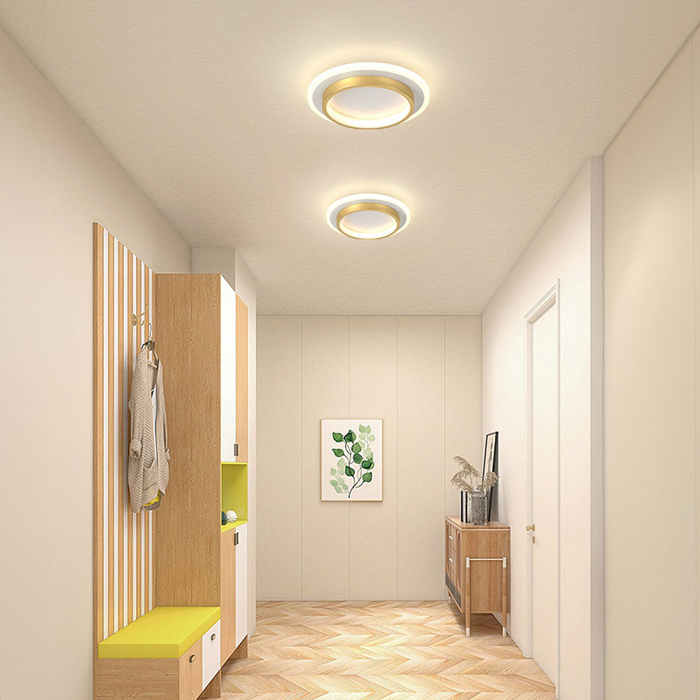 Eldaro Plafondlamp – Ronde LED plafondlamp van metaal en acryl met modern minimalistisch design