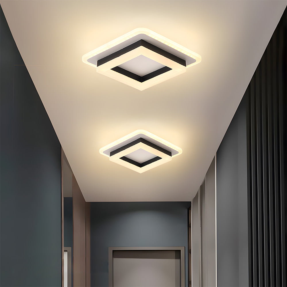 Vierkante LED plafondlamp – Dimbaar licht, modern design & energiezuinig