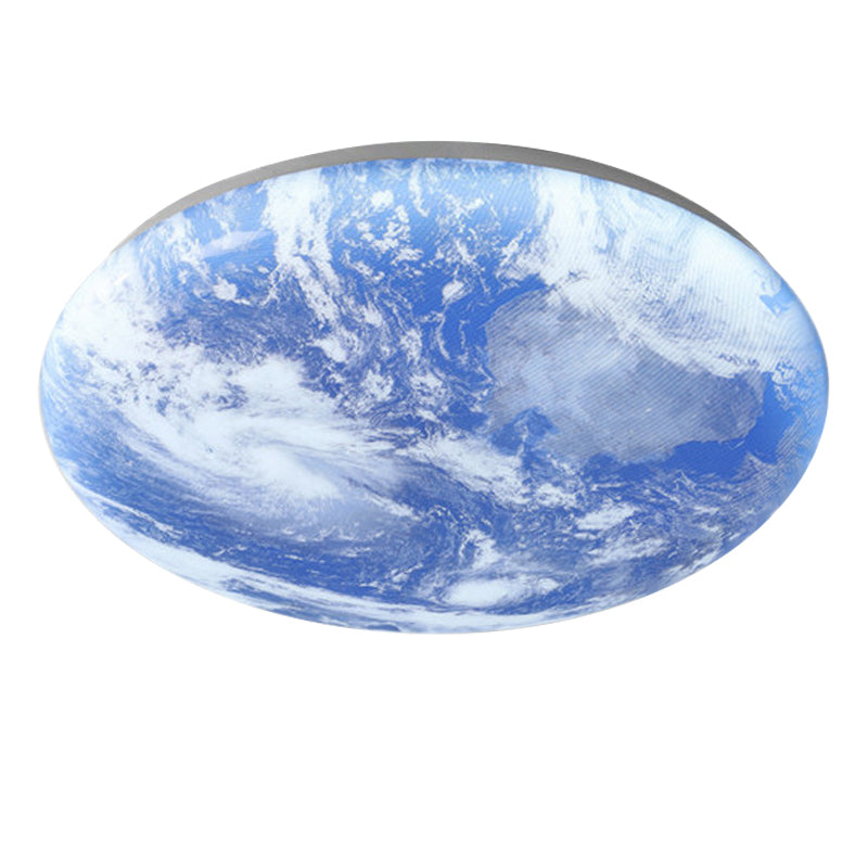 Lunaro Plafondlamp – Modern Rond Design van Massief Hout met Warme LED-Verlichting