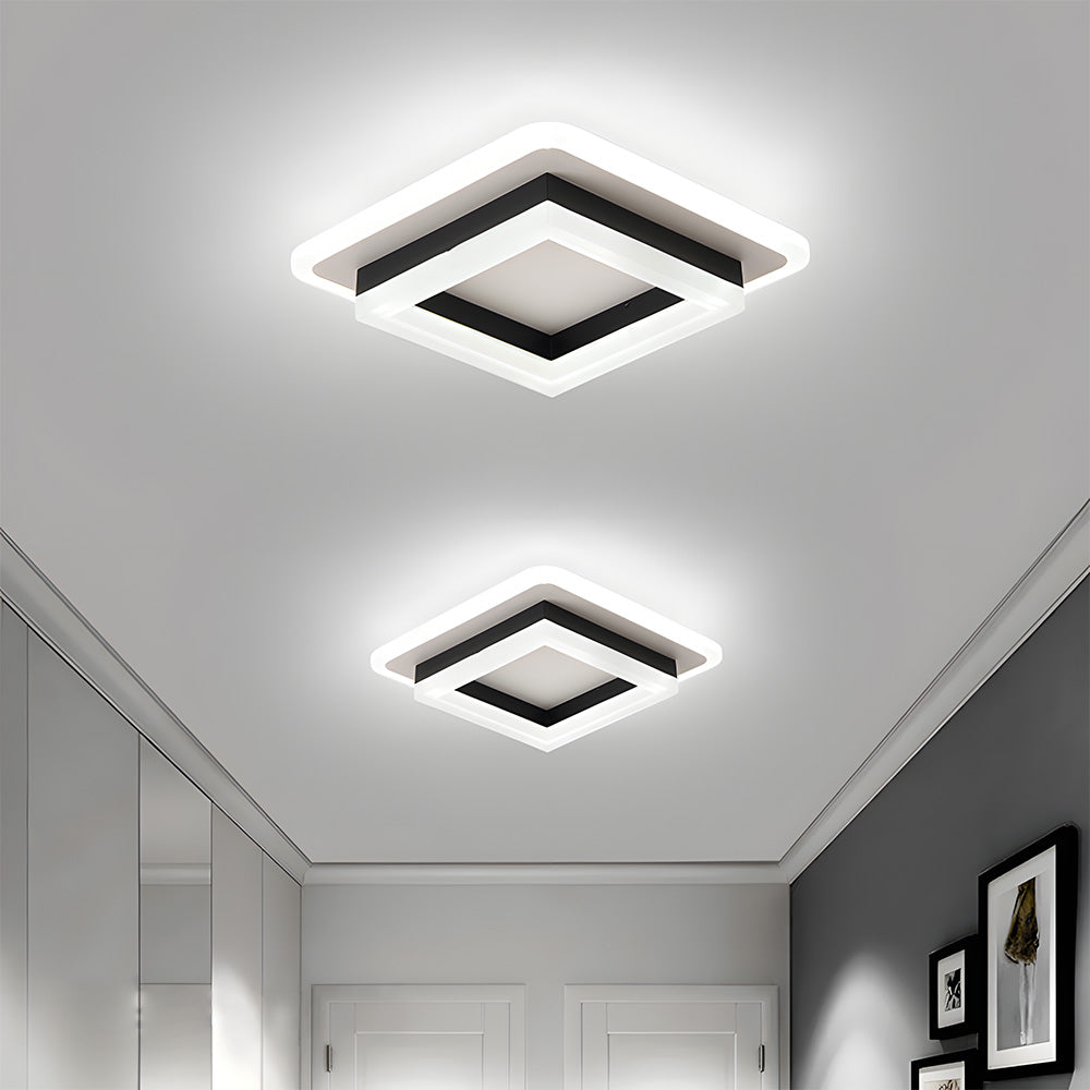 Vierkante LED plafondlamp – Dimbaar licht, modern design & energiezuinig