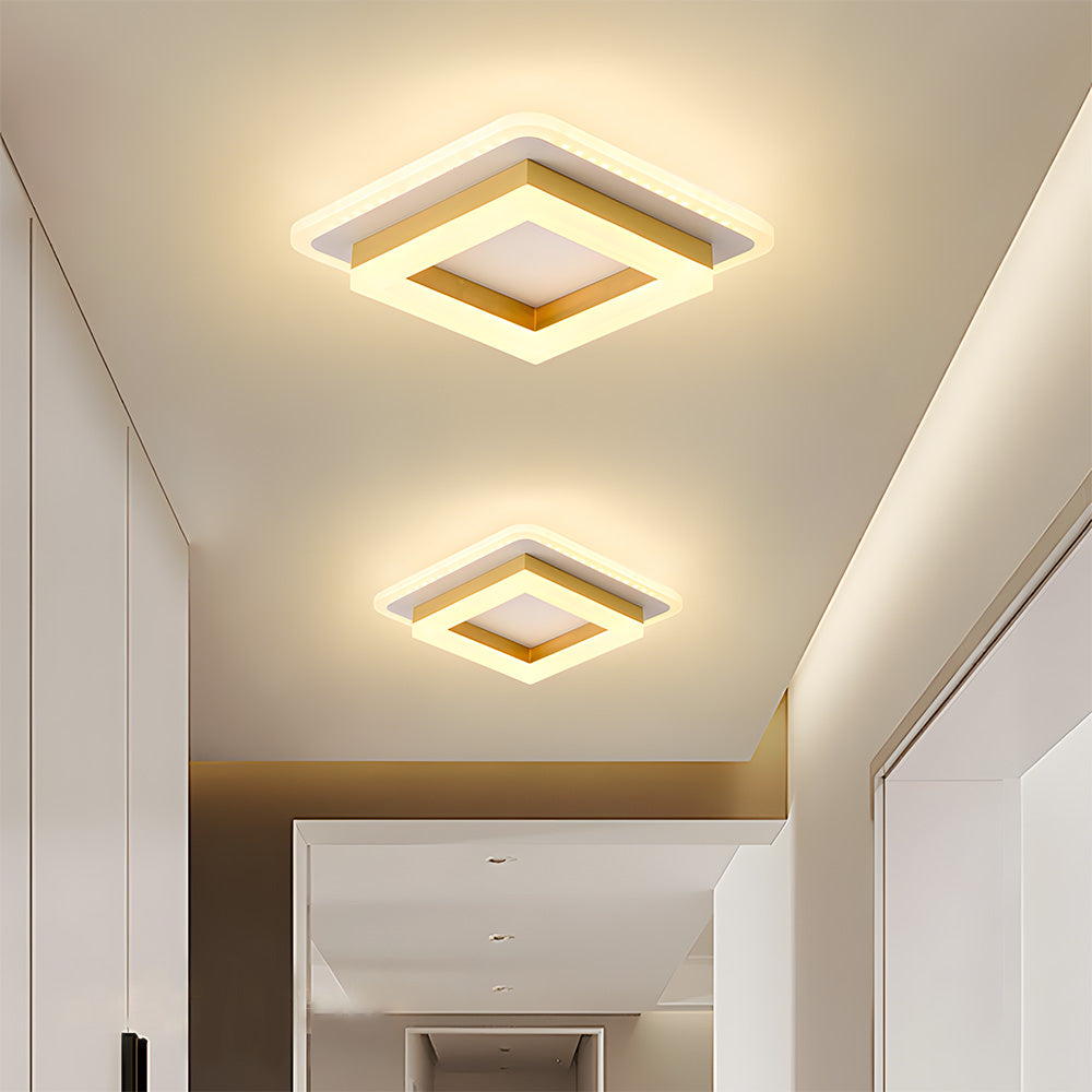 Vierkante LED plafondlamp – Dimbaar licht, modern design & energiezuinig