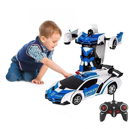 RC Transformer Auto – 2-in-1 Robot & Sportwagen met Afstandsbediening voor Kinderen