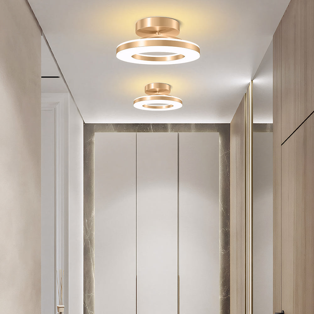 Aurion Plafondlamp – Messingkleurig Design van IJzer met Zuinige LED-Verlichting
