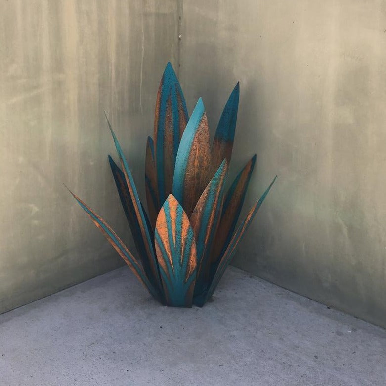 Metalen agave tuinbeeld – Onderhoudsvrij, Roestbestendig & Handgemaakt