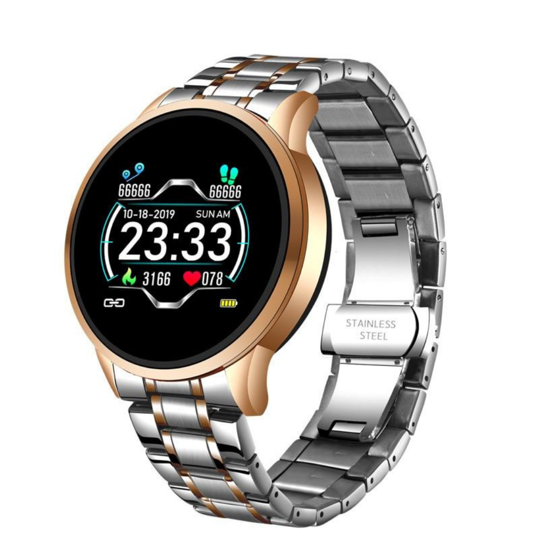 Chroniq Classic Smartwatch – Tijdloos Design met Slimme Gezondheidsfuncties