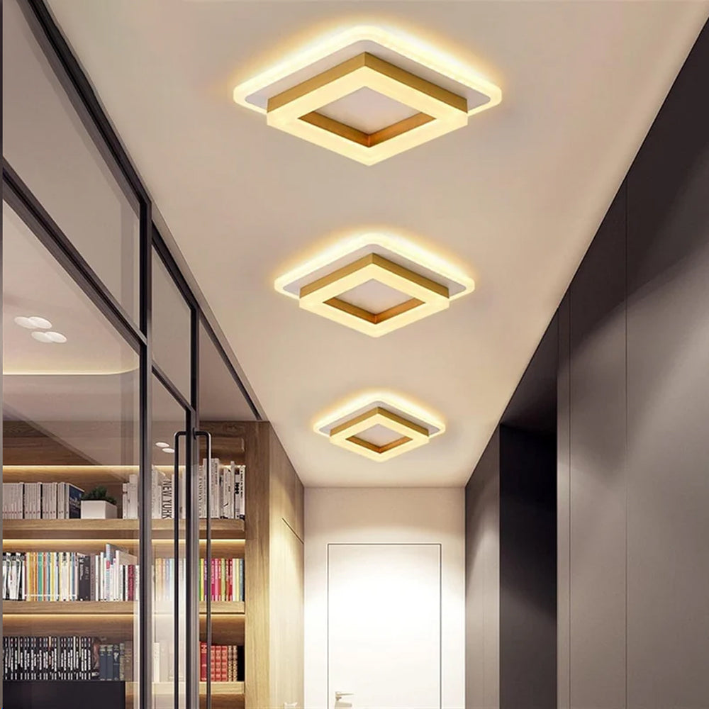 Vierkante LED plafondlamp – Dimbaar licht, modern design & energiezuinig