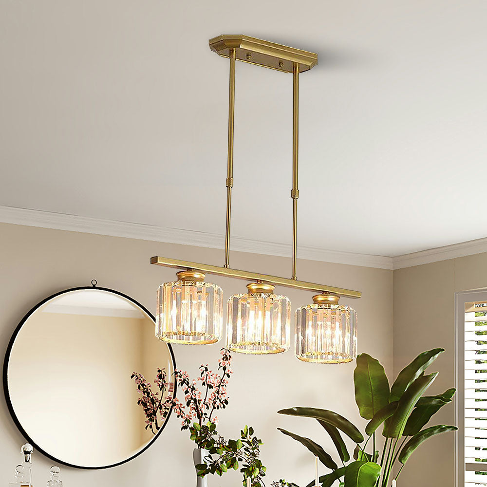 Artesso Hanglamp – Art Deco Design met Glazen Kappen & Verstelbare Hoogte