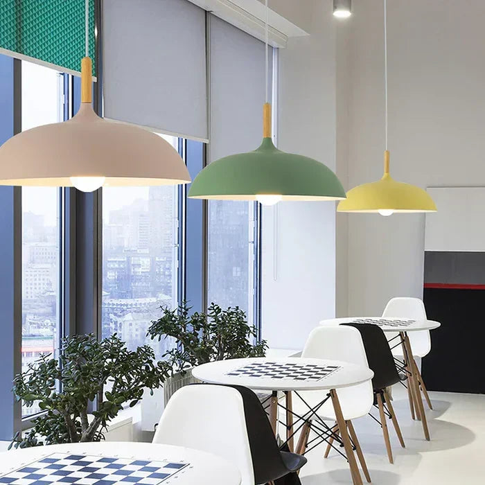 ScandiLuxe Plafondlamp – LED lamp van eikenhout met Scandinavisch design & verstelbaar snoer